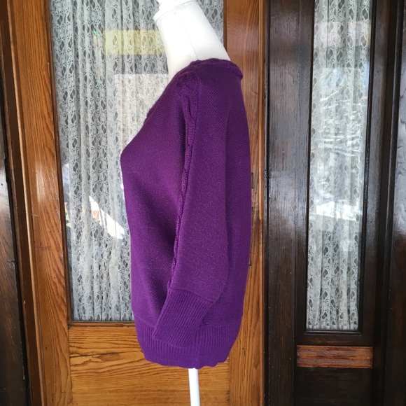 New York and company purple sweater size Medium - Picture 4 of 8